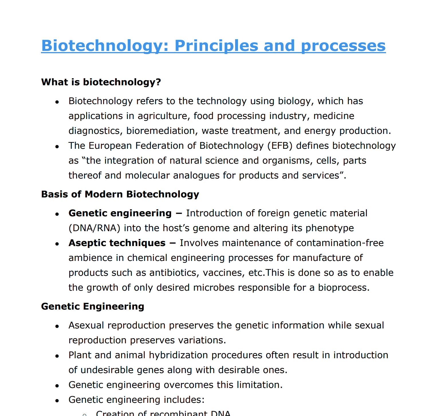 applications of biotechnology in food processing
